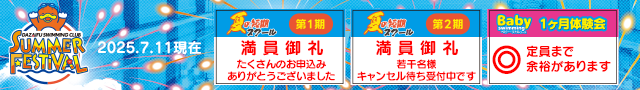 サマーフェスティバル申込状況